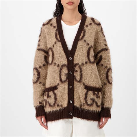 gucci reversible mohair cardigan|Gucci mohair cardigan.